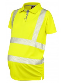 Leo PM03-Y Lovacott Coolviz Ultra Ladies Maternity Polo Shirt Yellow Clothing